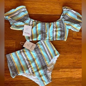 NWT LemLem Neela Two Piece Swimsuit XS/S